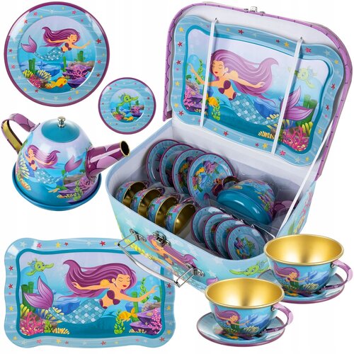  Dječji set za čajanku metalna sirena + kofer Cene