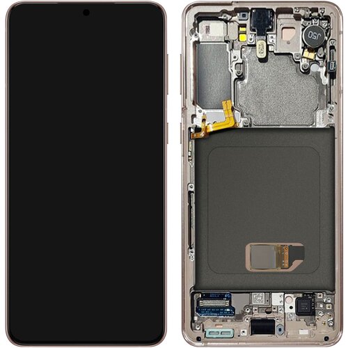 Samsung Originalni zaslon Galaxy S21: LCD steklo na dotik, servisni paket - vijolicen, (21733356) Cene