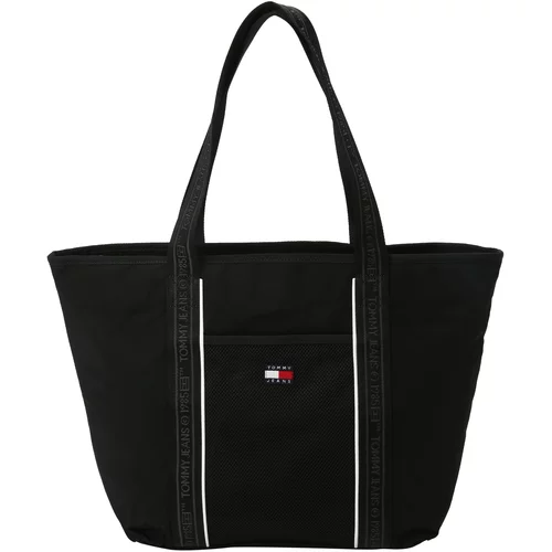 Tommy Jeans Nakupovalna torba 'HERITAGE' mornarska / rdeča / črna / bela