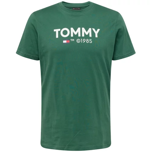 Tommy Jeans Majica 'ESSENTIAL' tamno plava / smaragdno zelena / crvena / bijela