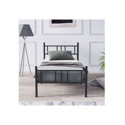 Hanah home krevet Akın black 100 x 200 Slike