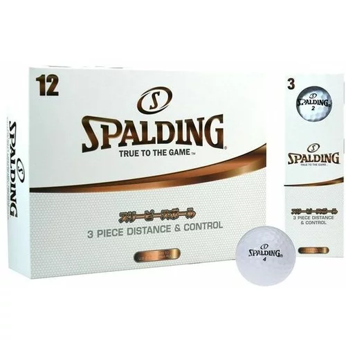 Spalding SPIN 3 pc (12 pcs) Loptice za golf, bijela, veličina