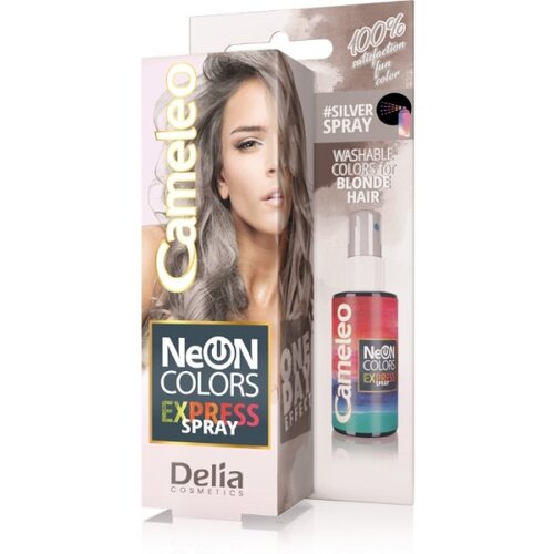Delia CAMELEO - NEON COLORS Srebrna boja u spreju 55ml Slike