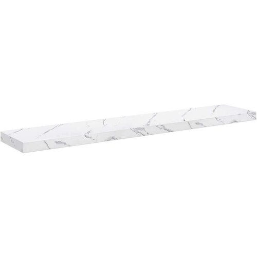  Polica na zidu Zidne 2 pcs Bijeli mramor 120 x 23 5 x 4 cm Slike
