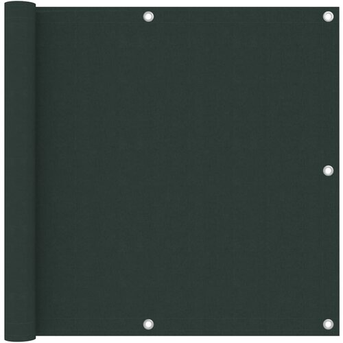 VidaXL Balkonsko platno temno zeleno 90x600 cm oksford blago Slike