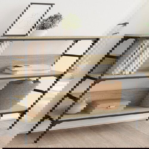 vidaXL Konzolni stol boja hrasta sonome 100x32x75 cm konstruirano drvo Cijene