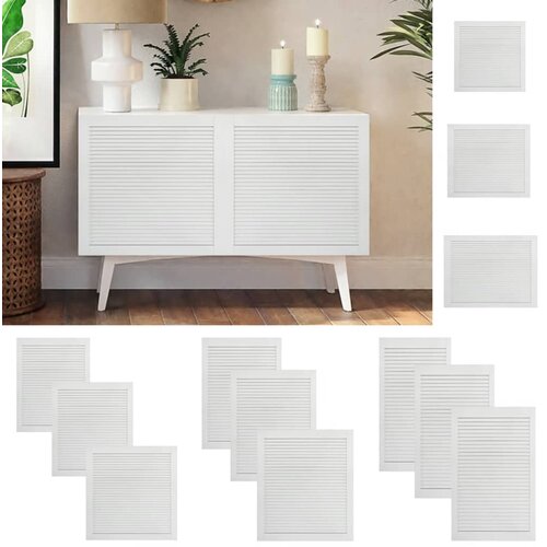 VidaXL Vrata z letvicami 2 kosa trdna borovina bela 61,5x49,4 cm Slike