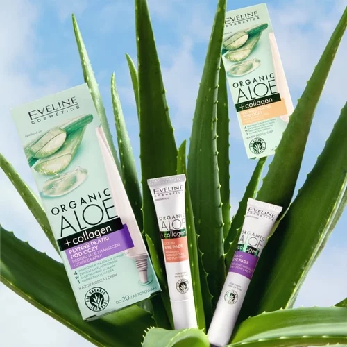 Eveline Cosmetics Organic Aloe+Collagen gel za predel okoli oči proti gubam 20 ml