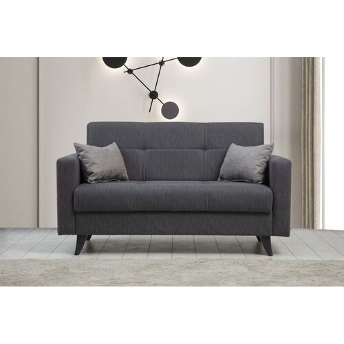 Atelier Del Sofa Dvosed na razvlačenje Polya, 151x86x75 cm, Tamnosivi Cene
