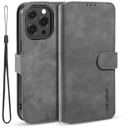 INF Flip Folio Case z držalom za kartice Kickstand Zaščitna torbica za iPhone Gray iPhone 13, (21522872)