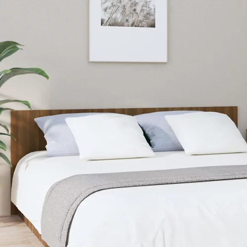 vidaXL Uzglavlje za krevet boja smeđeg hrasta 200 x 1,5 x 80 cm drveno