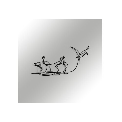 Wallity zidna dekoracija Flamingo 316 S, 10x15cm, Crna Cene