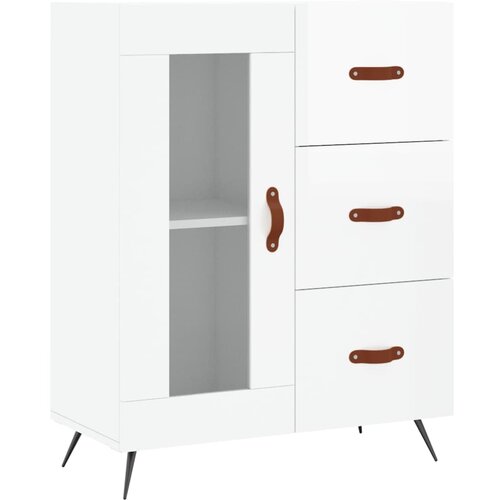 Maison Chic Komoda - Predalnik visok sijaj bela 69,5x34x90 cm inženirski les, (21721279) Slike