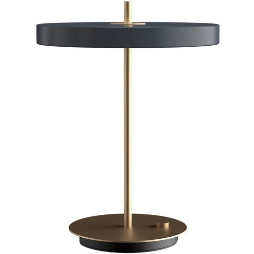 UMAGE Antracitno siva LED zatemnitvena namizna svetilka s kovinskim senčnikom (višina 41,5 cm) Asteria Table – Cene