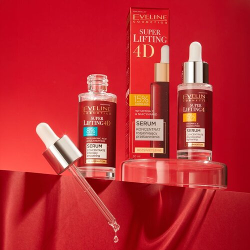 Eveline Cosmetics Super Lifting 4D 8% complex serum za glajenje 30 ml Slike