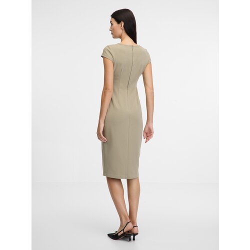 Orsay Beige women&amp;#039;s midi dress - Women&amp;#039;s Slike