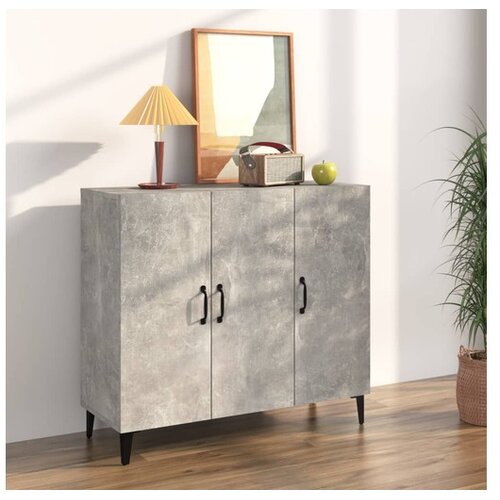  Komoda siva boja betona 90x34x80 cm od konstruiranog drva Cijene
