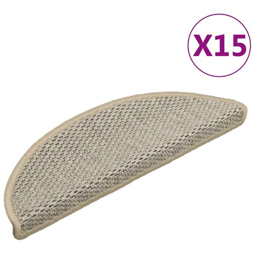  Samoljepljivi otirači za stube 15 kom 56x17x3 cm svjetlosivi Cijene