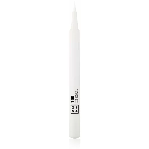 3INA The Color Pen Eyeliner črtalo za oči v obliki flomastra odtenek 100 - White 1 ml