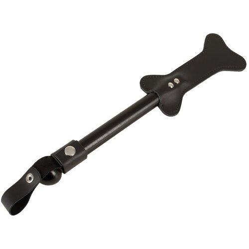 Zado Dog Bone Shaped Leather Paddle Black Slike
