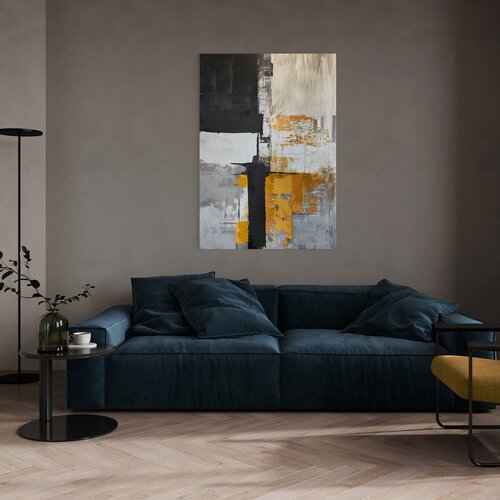 Styler Slika z ročno naslikanimi elementi 70x100 cm Jade &amp;ndash; Slike