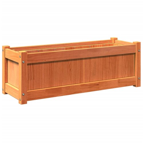 Maison Chic Vrtno cvetlično korito - Cvetlični Lonec voščeno rjavo 90x31x31 cm trdna borovina, (21789434) Cene