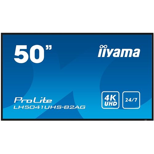 Iiyama lfd prolite lh5041uhs-b2ag 50" professional digital signage 4k 24/7 3840x2160 va 16:9 ( LH5041UHS-B2AG ) Cene