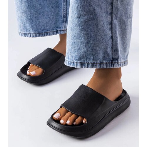  Black rubber flip-flops Labrecque Slike