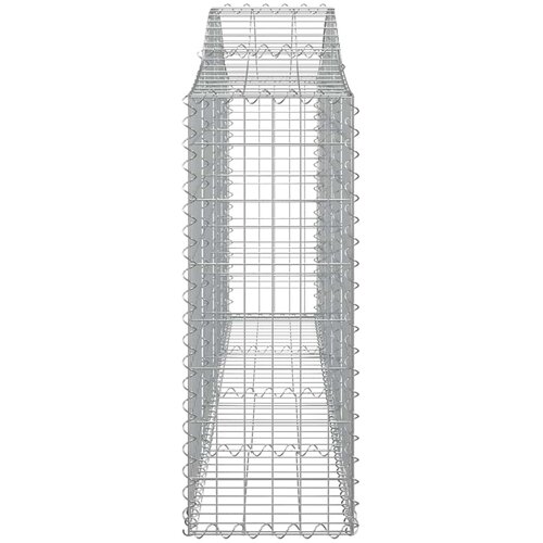  Lučne gabionske ko&amp;scaron;are 8 kom 200x30x80/100 cm pocinčano željezo Slike
