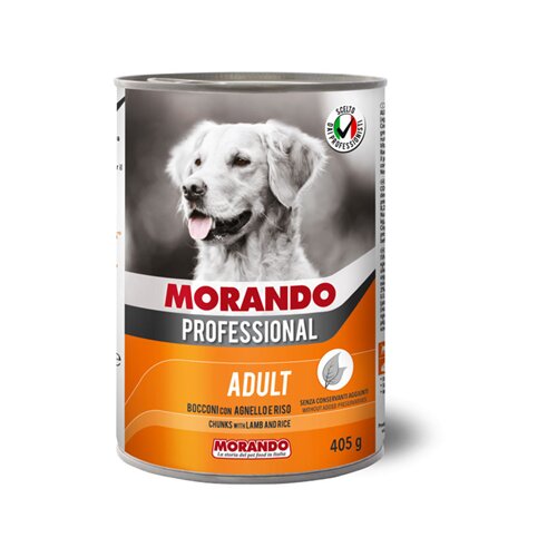 Morando Vlažna hrana za odrasle pse Komadići jagnjetine, 1250g Slike