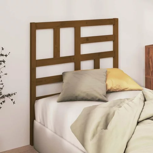  Uzglavlje za krevet boja meda 96 x 4 x 104 cm masivna borovina