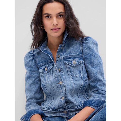 GAP Denim Jacket with Puffed Sleeves - Women Slike