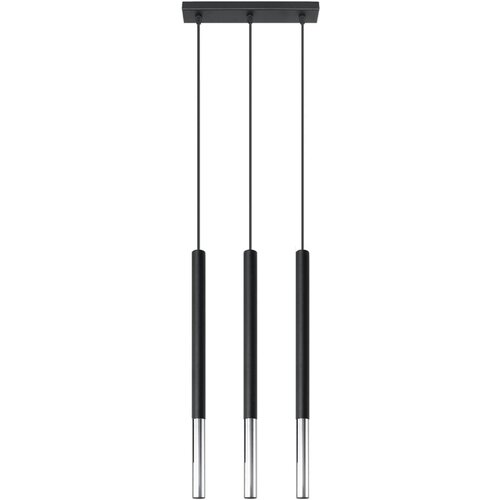 Nice Lamps visilica u crnoj i srebrnoj boji Asarot 3L Cijene