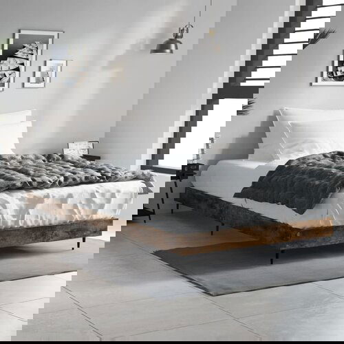 VidaXL Okvir za krevet boja hrasta 90 x 200 cm konstruirano drvo Slike