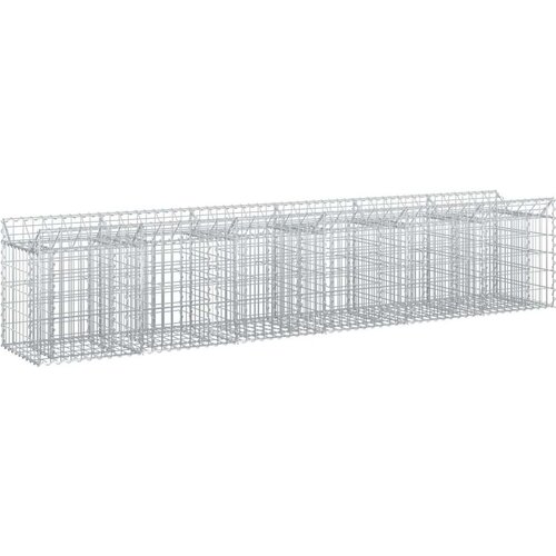  Gabionski uzdignuti krevet 2 pcs Srebrno 300 x 50 x 60 cm Cijene