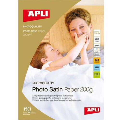 Apli foto papir Photo satin A4 200g 20 listov AP004453 Slike