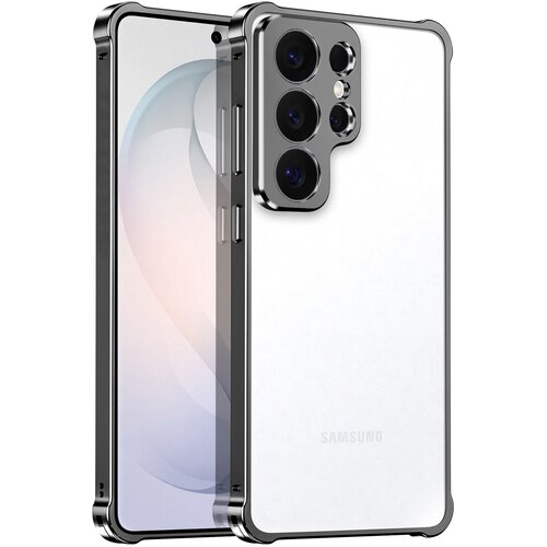 AVIZAR Za&scaron;čitni bumper za Galaxy S26 Ultra z minimalističnim dizajnom in obrobo kamere, Črna, (5000274013) Cene