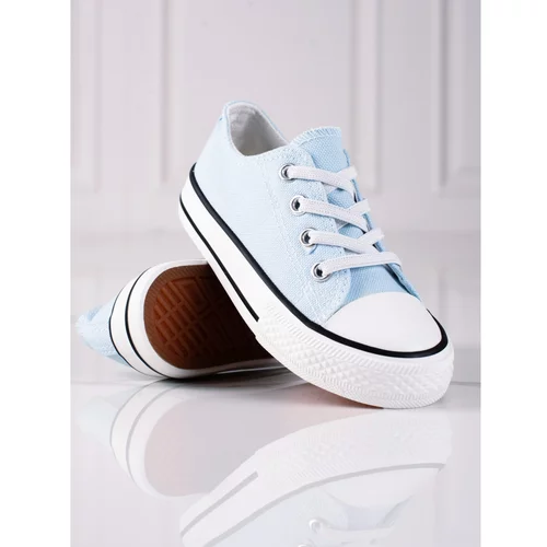 VICO Blue children's sneakers with elastic bands