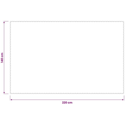  Tkanina za stol 5 kom. Pravokutni Krem bijela 140 x 220 cm Slike