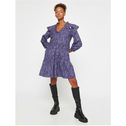 Koton Both Dress - Purple - Ruffle Slike
