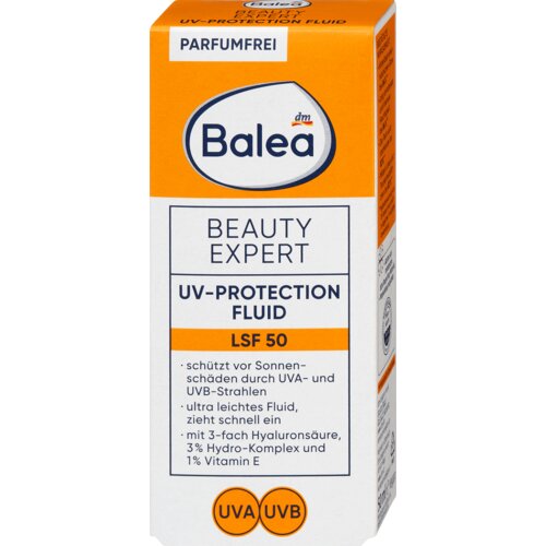 Balea BEAUTY EXPERT UV-PROTECTION fluid za lice, SPF 50 50 ml Slike