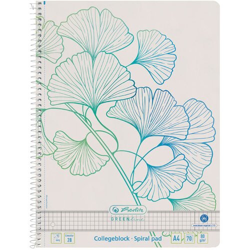 Blok KOLEGIJ A4 KARO 70L GREENLINE GINKGO HERLITZ 50033485 Cijene