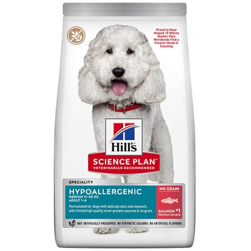Hill’s Science Plan Adult Hypoallergenic - hrana za odrasle pse srednjih rasa sa lososom (12kg) Cene