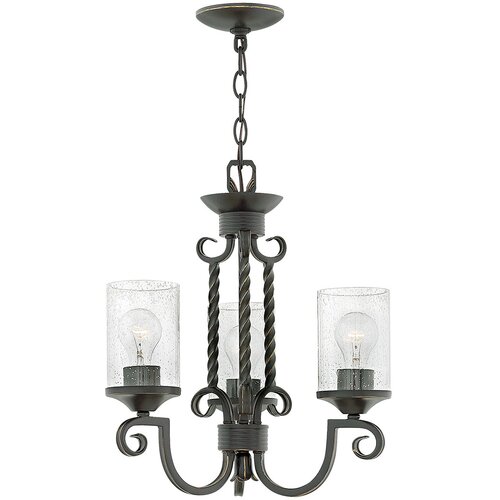 Elstead Lighting Casa Hinkley lestenec s 3 lučmi, starinsko črn, (22098292) Cene