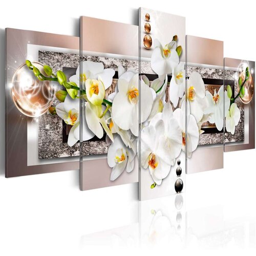  Slika - White abstract orchid 200x100 Cijene