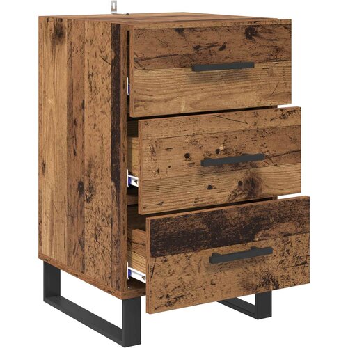  Noćni ormar Staro drvo 40 x 40 x 66 cm Konstruirano drvo Slike