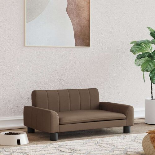  Krevet za pse smeđi 70 x 45 x 30 cm od tkanine Cijene