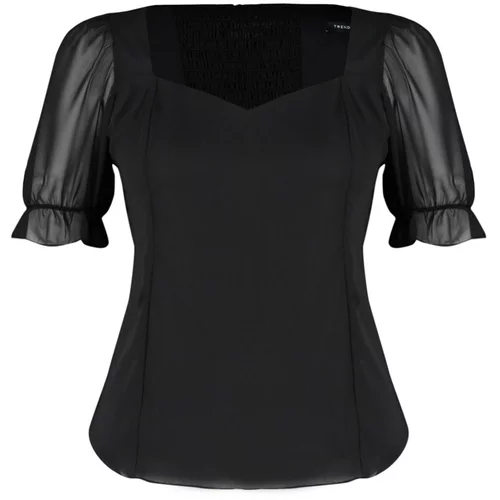 Trendyol Curve Plus Size Blouse - Black - Relaxed fit