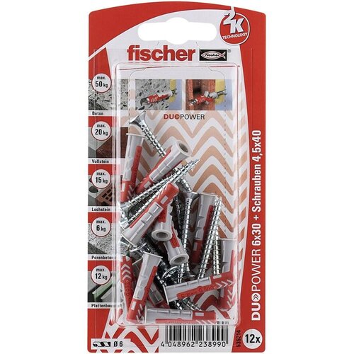 Fischer DUOPOWER set tipli 30 mm 535214 1 Set Slike