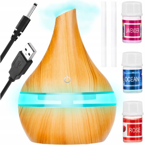 Malatec 4v1 LED RGB vlažilec zraka difuzor 300ml + 3 eterična olja, (20372991) Cene